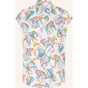 Dámská halenka Emily Van Den Bergh Dámský Halenkový Top, bílá / tyrkysová /...