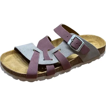 Dámské pantofle Bio Life Valeria dámské nazouváky bledě fialová - šedá Barva: Fialová, Velikost: 39