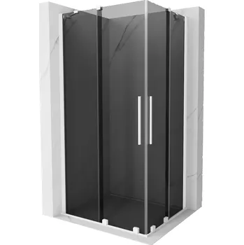 Mexen Velar Duo posuvná sprchová kabina 100 x 90 cm, grafitová, bílá - 871-100-090-42-20 Sprchové kouty