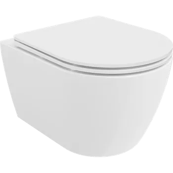 Klozet Mexen Carmen WC mísa Rimless s pomalu sklopnou deskou slim, duroplast, bílý lesk - 30880300 WC mísy