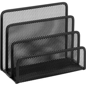 Drátěný stojan na dopisy, černý