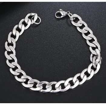 Náramek Blingstar Náramek CUBAN * Nerez ocel 20 cm * 7,5 mm - B2610