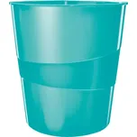 Odpadkový koš Leitz WOW, 15 l, ledově modrá