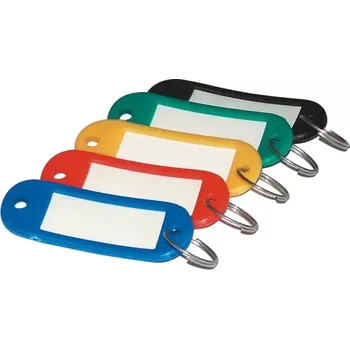 Jmenovky na klíče 20ks - Černá