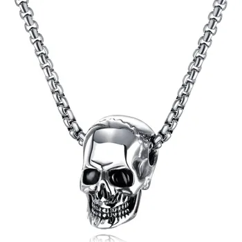Náhrdelník Steel Edge Náhrdelník z chirurgické oceli lebka JCFGX1513 Barva: Steel