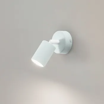 Lampička TK Lighting Nástěnné bodové svítidlo Livia, zelené, 13 cm, kov, nastavitelné, GU10 - Ø nástěnný držák 8 cm mátově zelená 1 x 10 W LED - Doprava zdarma