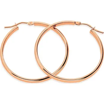 Náušnice Náušnice kruhy 3 cm z růžového zlata, 14K IZ31571R + dárkové balení LUXUS zdarma