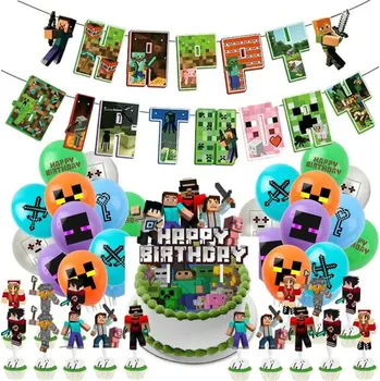 Party dekorace Set narozeninová dekorace Minecraft