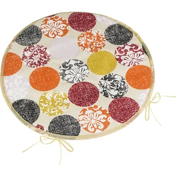 Podsedák Bellatex Sedák BERTA kulatý hladký Hnědá,Vínová,Oranžová