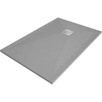 Sprchová vanička Mexen Stone+ obdélníková kompozitová sprchová vanička 120 x 70 cm, šedá-beton - 44617012 Obdélníkové sprchové vaničky