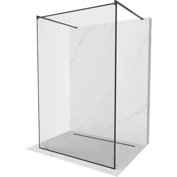 Mexen Kioto volně stojící sprchová stěna 150 x 200 cm, černý rámeček 8 mm, černá - 800-150-002-70-70 Sprchové stěny