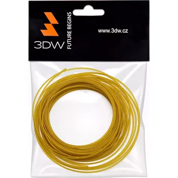 3D tisk 3DW - ABS filament 1,75mm zlatá,10m, tisk 200-230°C