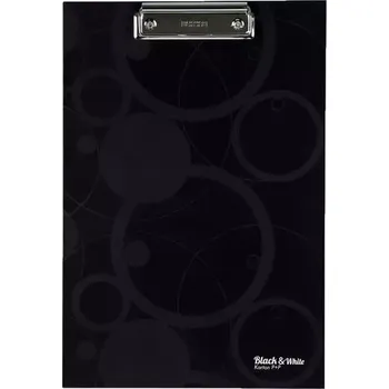 Psací podložka Psací podložka s klipem Blackamp;White A4, černá