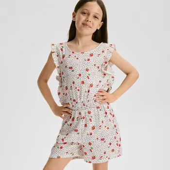 Dívčí šaty Reserved - Vzorovaný overal - bílá - 435HH-00X - 435HH-00X-158