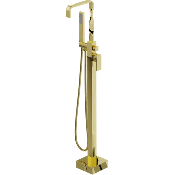 Vodovodní baterie Mexen Avila volně stojící vanová baterie, zlatá - 75833-50 Vanovo-sprchové baterie