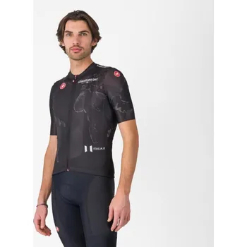 cyklistický dres CASTELLI Cyklistický dres s krátkým rukávem - GIRO108 COMPETIZIONE 3 - černá 2XL