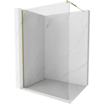 Mexen Kioto sprchová stěna Walk-in 115 x 200 cm, průhledná 8 mm, zlatá - 800-115-101-50-00 Sprchové stěny