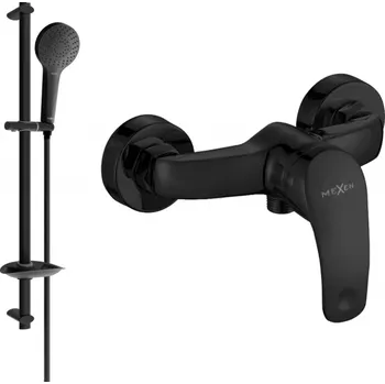Vodovodní baterie Mexen Fabia DB05 sprchová baterie se sprchovým setem, černá - 74654DB05-70 Bateriové soupravy