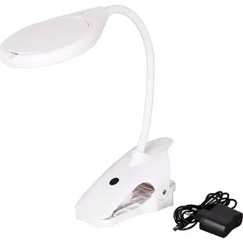 Lupa Zvětšovací lupa s osvětlením lupa Levenhuk Zeno Desk D17 - 2,3x; 6x (108mm/21mm)