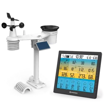 Meteostanice Profi meteostanice BRESSER 4CAST PRO SF 7-v-1 Wi-Fi se solárním sensorem, 6-denní předpověď počasí