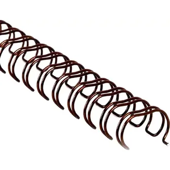 Vázací hřbet Drátěné hřbety 2:1 - 19mm - bronzové - 60ks