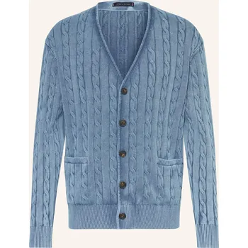 Pánské oblečení Tommy Hilfiger Pánský Pletený Kardigan, modrá, M