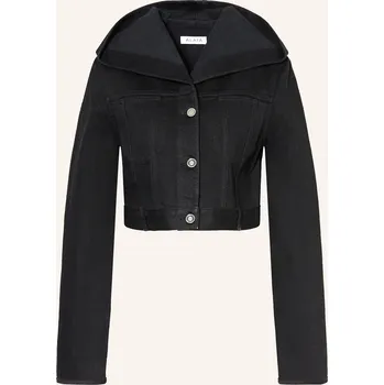 Dámský blejzr Alaïa Dámská Cropped Džínová Bunda, černá, 36