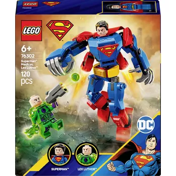 Visací zámek 76302 LEGO® DC COMICS SUPER HEROES Superman(TM) Mech vs. Lex Luthor(TM)