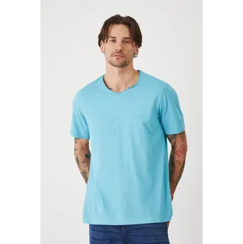 Pánské tričko Bavlněné tričko Medicine pánské, tyrkysová barva RS25.TSM091 60X, vel. S