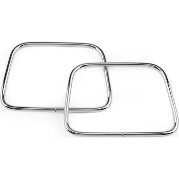 Kovová ucha na tašky 8x11 cm, barva 1 nikl