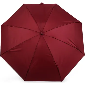 Deštník Dámský mini skládací deštník, barva 1 bordó sv. šedá