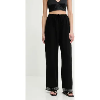 Dámské kalhoty Bavlněné kalhoty Answear.LAB dámské, černá barva, high waist P28.3506.tos 99X, vel. M