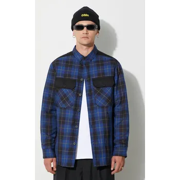 Pánská softshellová bunda Bunda Neil Barett LOOSE BICOLOR FLAP POCKET PADDED PBCS024C.V041C.3705 modrá 55X, vel. M