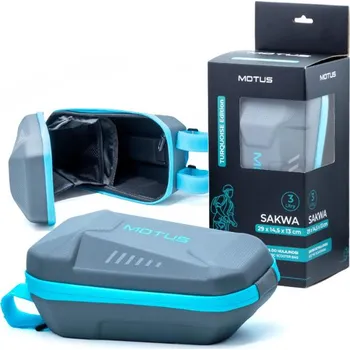 brašna na kolo MOTUS Vodotěsná brašna na elektrokoloběžku Motus 3L MODRÁ|ŠEDÁ