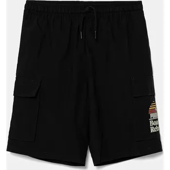 Dětské kraťasy Puma MID90S Cargo Chino Shorts 685154.B černá 99X, vel. 164