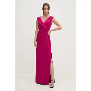 Dámské šaty Šaty Lauren Ralph Lauren růžová barva, maxi, 253863940 43X, vel. 36