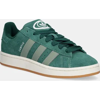 Pánské tenisky Semišové tenisky adidas Originals Campus 00s zelená barva, JH8794 78X, EUR 46 2/3