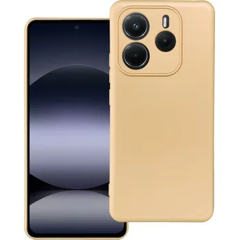 Náhradní kryt pro mobilní telefon Kryt Metallic Case Xiaomi Redmi Note 14 4G / 14 5G Gold