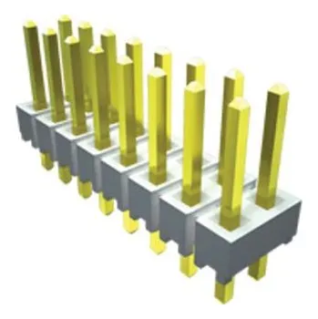 Elektrický konektor Kolíkový konektor, řada: HTSW, počet kontaktů: 6, počet řad: 3, rozteč: 2.54mm, orientace těla: Pravý úhel, Průchozí
