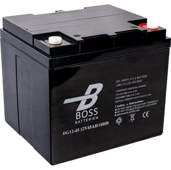 Autobaterie baterie BOSS Deep Cycle GEL 12V 45Ah 198x166x174/174 M6 1200 cyklů