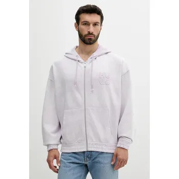 Pánské oblečení Bavlněná mikina HUGO 50535312 fialová 04X, vel. M