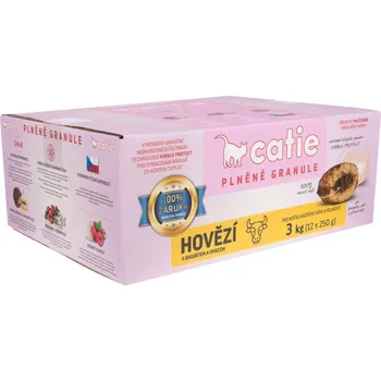 Krmivo pro kočku CATIE - PLNĚNÉ GRANULE - HOVĚZÍ - 3 kg