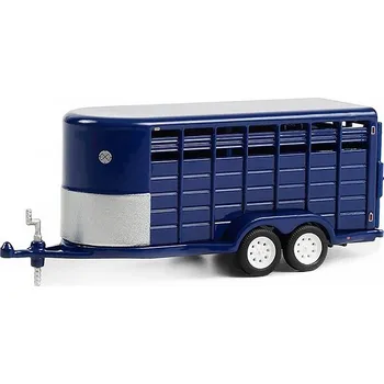 autíčko Přivěs přepravník pro dobytek modrý 1:64 Přepravník pro dobytek - model přivěsu