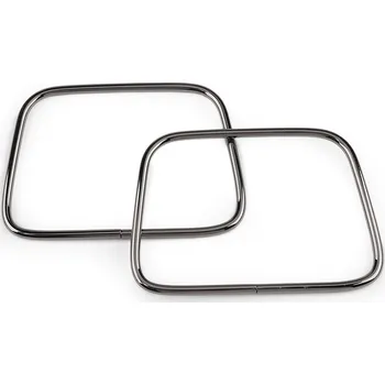 Galanterie Kovová ucha na tašky 8x11 cm, malé, 2 nikl černý