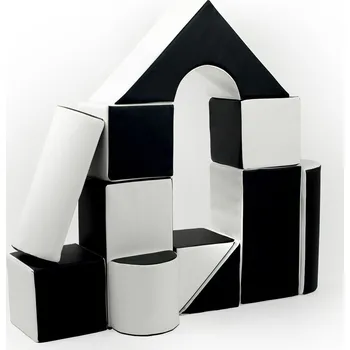 ostatní stavebnice Pěnové kostky-obří stavebnice 11 ks black-white