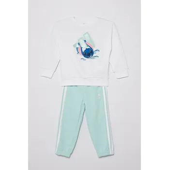 Dětská tepláková souprava adidas x Disney bílá barva, JD0380 00X, vel. 92