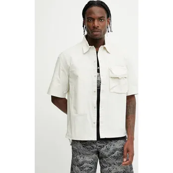 Pánská košile Košile Oakley RESERVE pánská, béžová barva, regular, s klasickým límcem, FOA406832 01X, vel. M