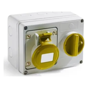 Elektrická zásuvka Interlocked socket IP-44 2P plus T 32A 110÷13