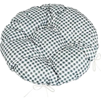 Podsedák Bellatex Sedák BERTA kulatý prošívaný Šedá,Bílá