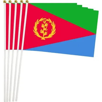 Vlajka Eritrea 14 x 21 cm na plastové tyčce